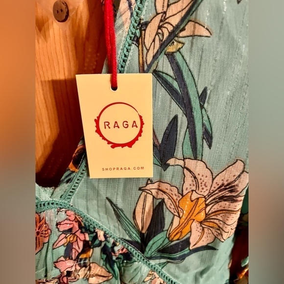 Raga Monique XS Dress NWT Floral  Anthropologie Brand Boho Chic Backless Festive - Picture 6 of 7